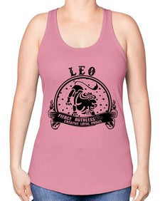 leo 17# - leo -Racerback Tank