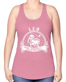 leo 18# - leo -Racerback Tank