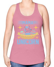 mama unicorn 295# - unicorn -Racerback Tank