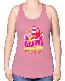 mini unicorn 307# - unicorn -Racerback Tank