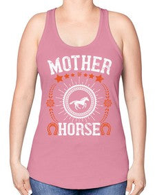 mother of horse Style 27# - horse -Racerback Tank
