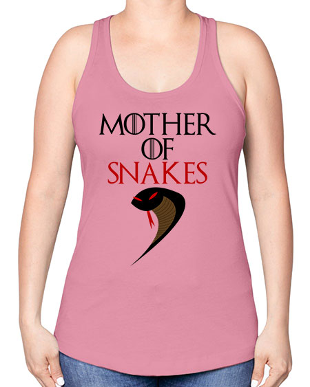 mother of snakes - snake -Racerback Tank