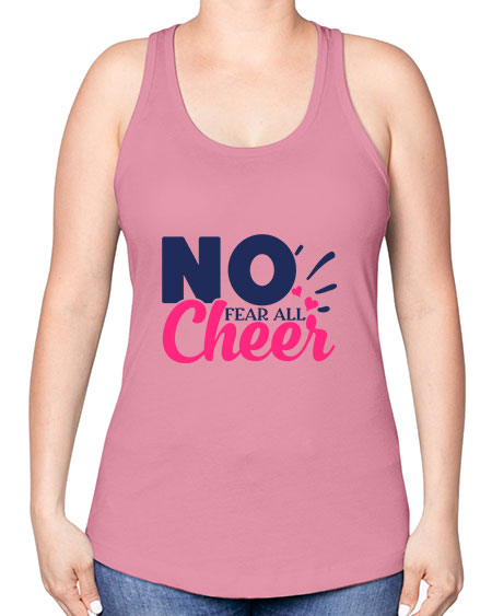 no fear all cheer 1728# - cheer -Racerback Tank