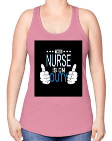 nurse 1142# - nurse -Racerback Tank