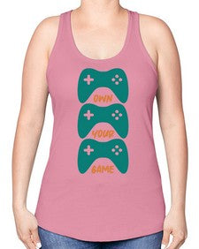 own your game 143# - video games -Racerback Tank