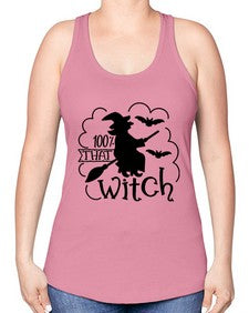 percent that witch 55# - witch -Racerback Tank