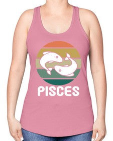pisces 346# - pisces -Racerback Tank
