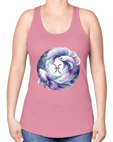 pisces 347# - pisces -Racerback Tank