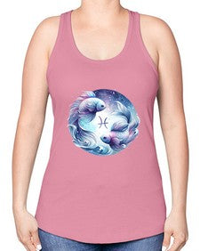 pisces 349# - pisces -Racerback Tank