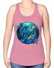 pisces 364# - pisces -Racerback Tank