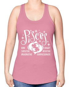 pisces 369# - pisces -Racerback Tank