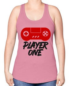 play one 145# - video games -Racerback Tank