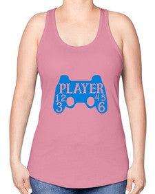player 39# - video games -Racerback Tank
