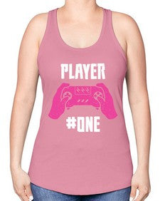 player one 147# - video games -Racerback Tank