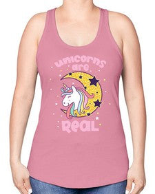 quotes of unicorns unicorns are real unicorns are real 363# - unicorn -Racerback Tank