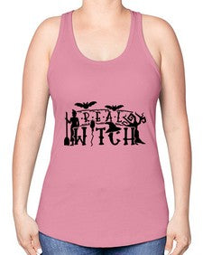 real witch 29# - witch -Racerback Tank