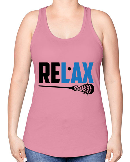 relax 3# - lacrosse -Racerback Tank