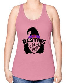 resting witch face 27# - witch -Racerback Tank