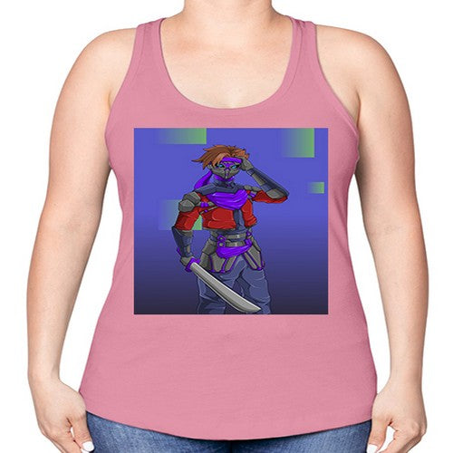 robber bring knife156# - anime -Racerback Tank