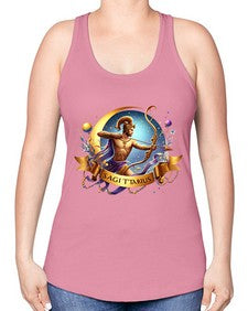sagittarius 398# - sagittarius -Racerback Tank