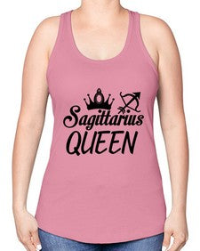 sagittarius queen 412# - sagittarius -Racerback Tank