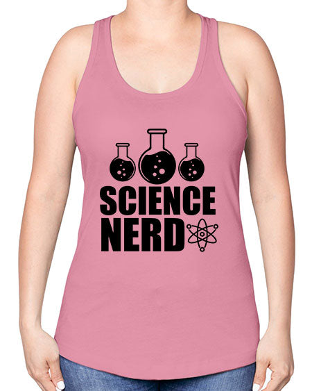 science nerd 62# - general science -Racerback Tank