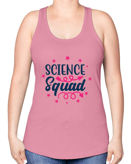 science squad 54# - general science -Racerback Tank