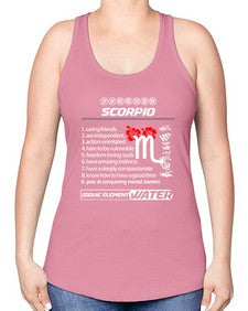 scorpio 456# - scorpio -Racerback Tank