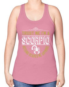 scorpio 458# - scorpio -Racerback Tank