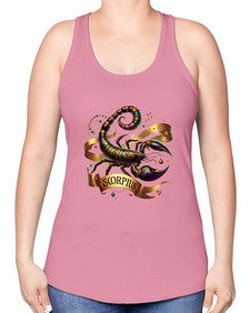 scorpio 459# - scorpio -Racerback Tank