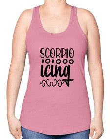 scorpio icing 441# - scorpio -Racerback Tank