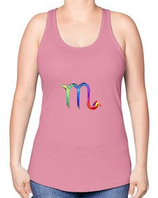 scorpio n 464# - scorpio -Racerback Tank