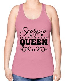 scorpio queen 447# - scorpio -Racerback Tank