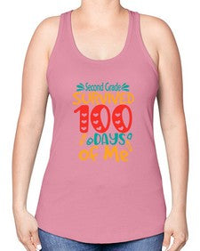 second grade survived one hundred days of me 834# - second grade -Racerback Tank