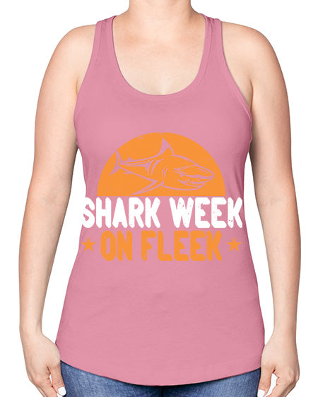 shark week on fleek Style 42# - shark-fish -Racerback Tank