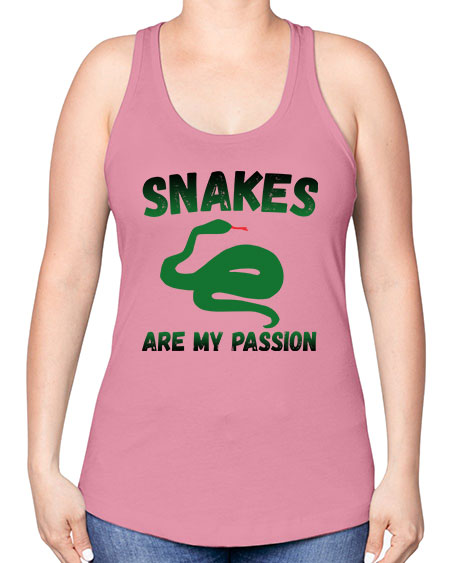snake are my passion - snake -Racerback Tank