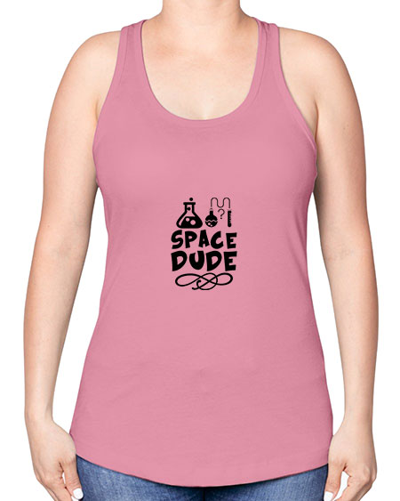 space dude 14# - space -Racerback Tank
