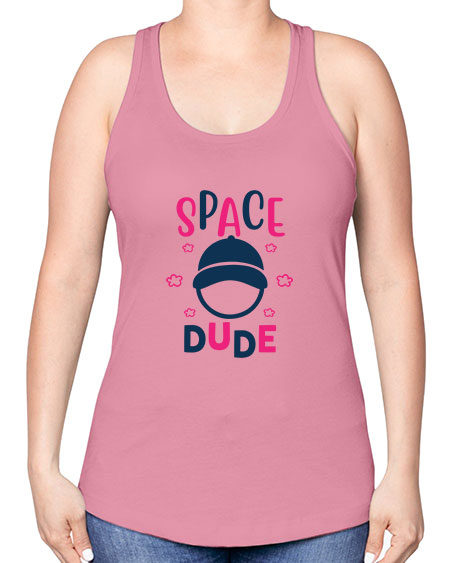 space dude 15# - space -Racerback Tank