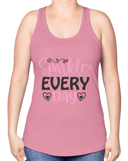sparkle every day Style 1# - beauty - fashion -Racerback Tank
