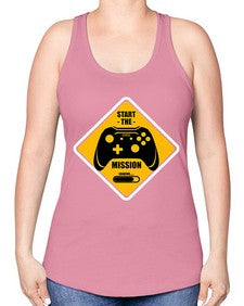 start the mission 152# - video games -Racerback Tank