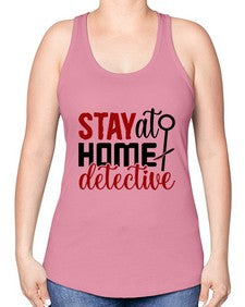 stay at home detective 1112# - true crime -Racerback Tank