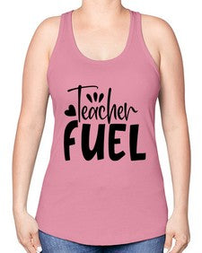 teacher fuel Style 372# - teacher -Racerback Tank