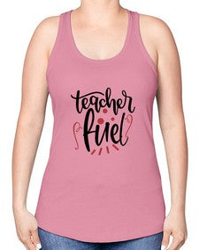 teacher fuel Style 376# - teacher -Racerback Tank