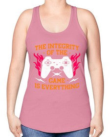 the integrity of the game 155# - video games -Racerback Tank