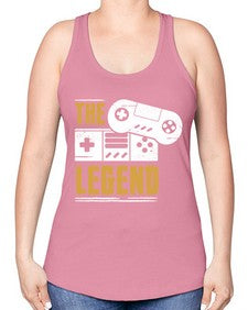 the legend 156# - video games -Racerback Tank