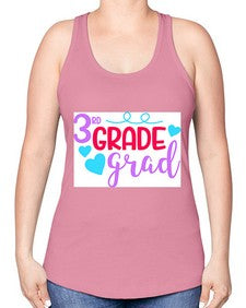 thirdgradegrad 982# - third grade -Racerback Tank