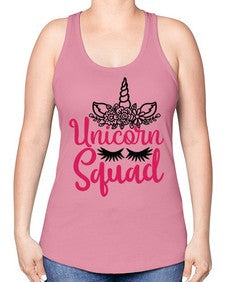 unicorn squad 483# - unicorn -Racerback Tank