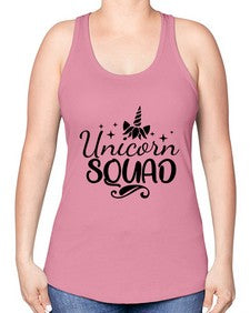 unicorn squad 489# - unicorn -Racerback Tank