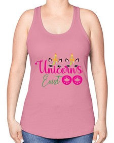 unicorns exist 534# - unicorn -Racerback Tank