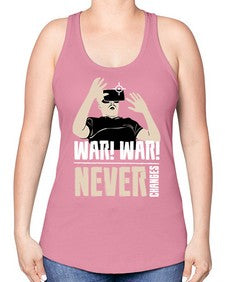 war war never changes 162# - video games -Racerback Tank